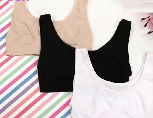 Women's Multicolor Air Bra Pack Of 3 Free Size