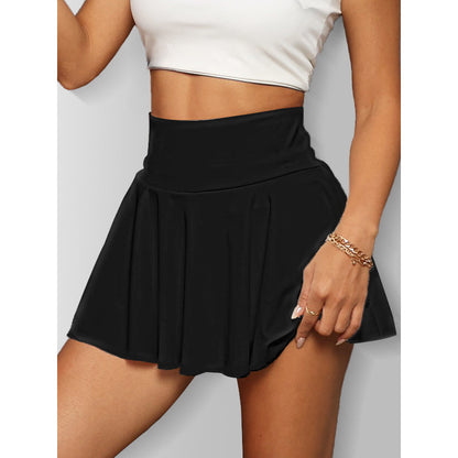 Women Tennis Skirt Golf Skorts Athletic High Waisted With Pockets Inner Shorts Sport Workout 19203