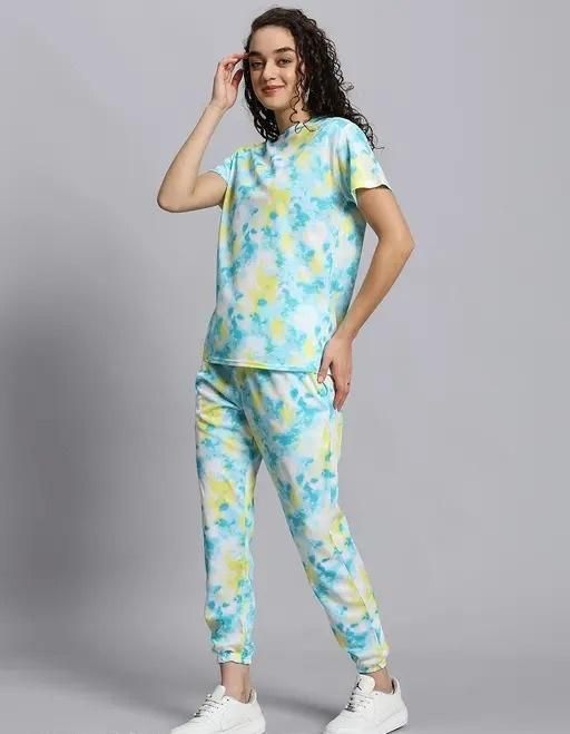 Women's Casual Tie Dye Print Night Suit tmenib-kq