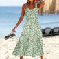 Women Floral Summer Maxi Dress Casual Beach Printed Sleeveless Boho Flowy Tank Sundress 19203