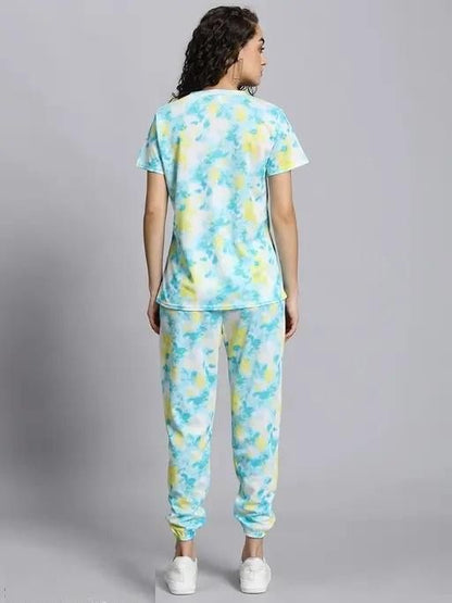 Women's Casual Tie Dye Print Night Suit tmenib-kq
