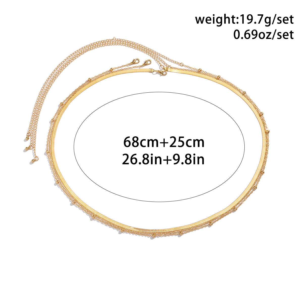 Classic Flat Snake Link Waist Chain Imitation Pearl Beads for Women Sexy Belly Body Chains Jewelry Party Summer Street 19203